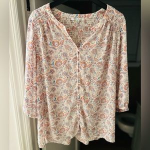 Cute blouse NWOT floral flowy size 1X